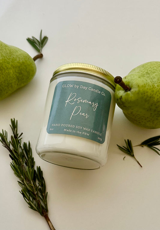 Rosemary Pear 8oz Candle